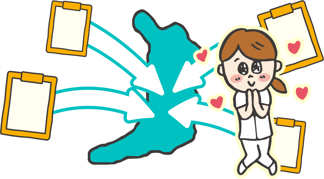 全国から求人が集まり就職に有利