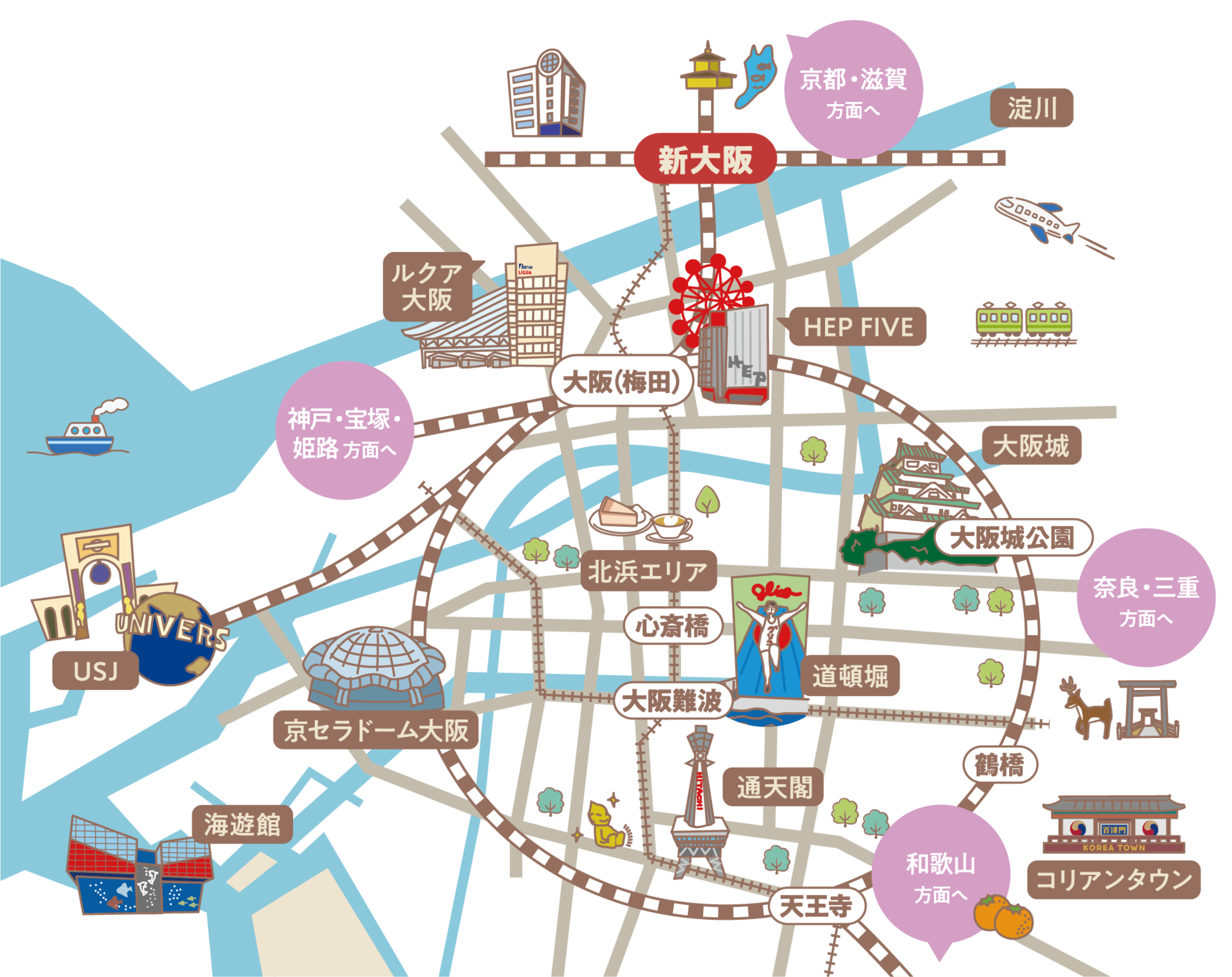 大阪周辺MAP