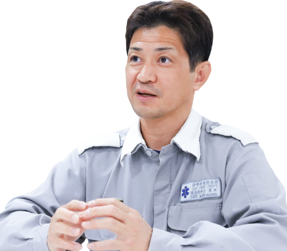 三重県 伊勢市消防本部 伊勢市消防署 救急係 主幹兼救急係長 消防司令 晝河 清史さん 