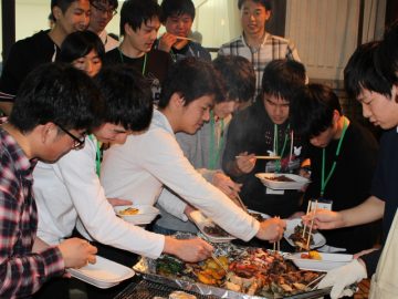 Boys meet meats.