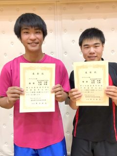 卓球男子ダブルス優勝！