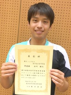 バドミントン男子シングルス 準優勝