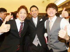先生と一緒にパチリ！