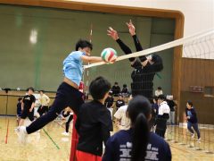 ネット際の熱い戦い！