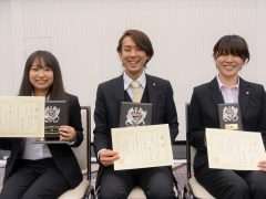 創作テクニカル部門受賞の3人組！