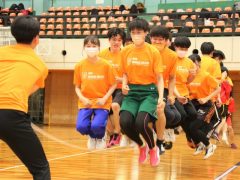 クラス全員大縄跳び！