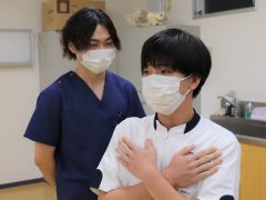 鍼灸師・柔道整復師学科卒業の小林先生は学校時代のお話もしてくださいました