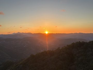 地元の初日の出を山頂から眺めました！