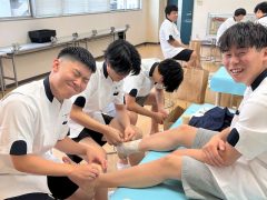大満足の実習に思わずこの顔！