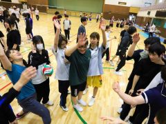 石田先生☆一致団結☆