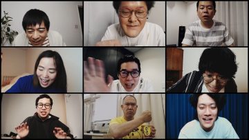オンライン飲み会をする吉本芸人さん♪